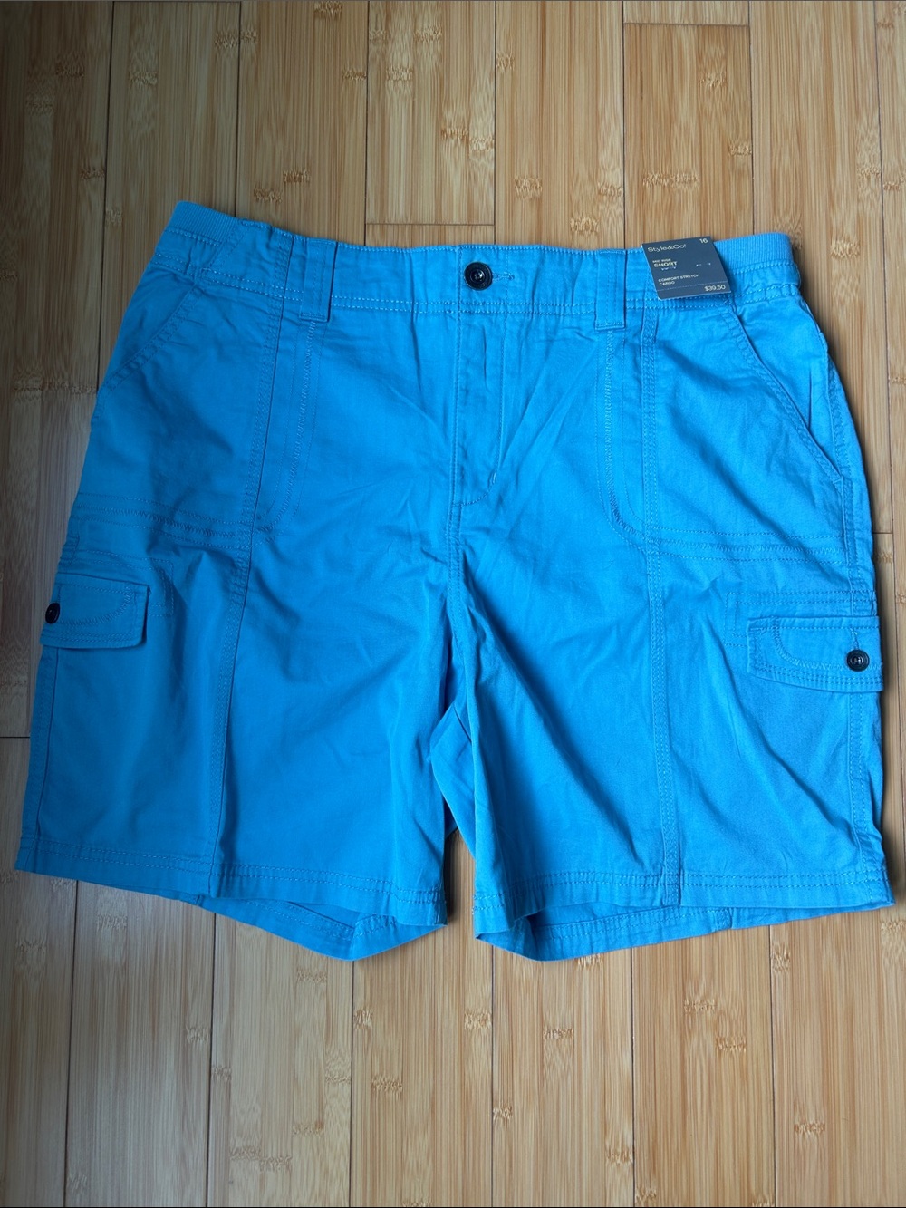 Women’s size 16 Blue Cargo Shorts by Style and Co from Macy’s